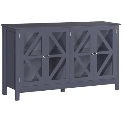 HOMCOM Kitchen Sideboard, Buffet Cabinet with Adjustable Storage Shelf