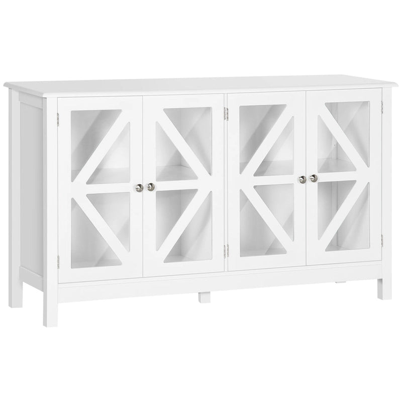 HOMCOM Kitchen Sideboard, Buffet Cabinet with Adjustable Storage Shelf