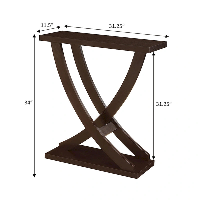 Convenience Concepts Newport Criss-Cross Console Table