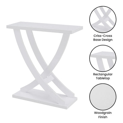 Convenience Concepts Newport Criss-Cross Console Table