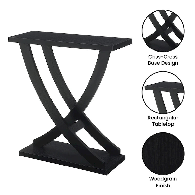 Convenience Concepts Newport Criss-Cross Console Table
