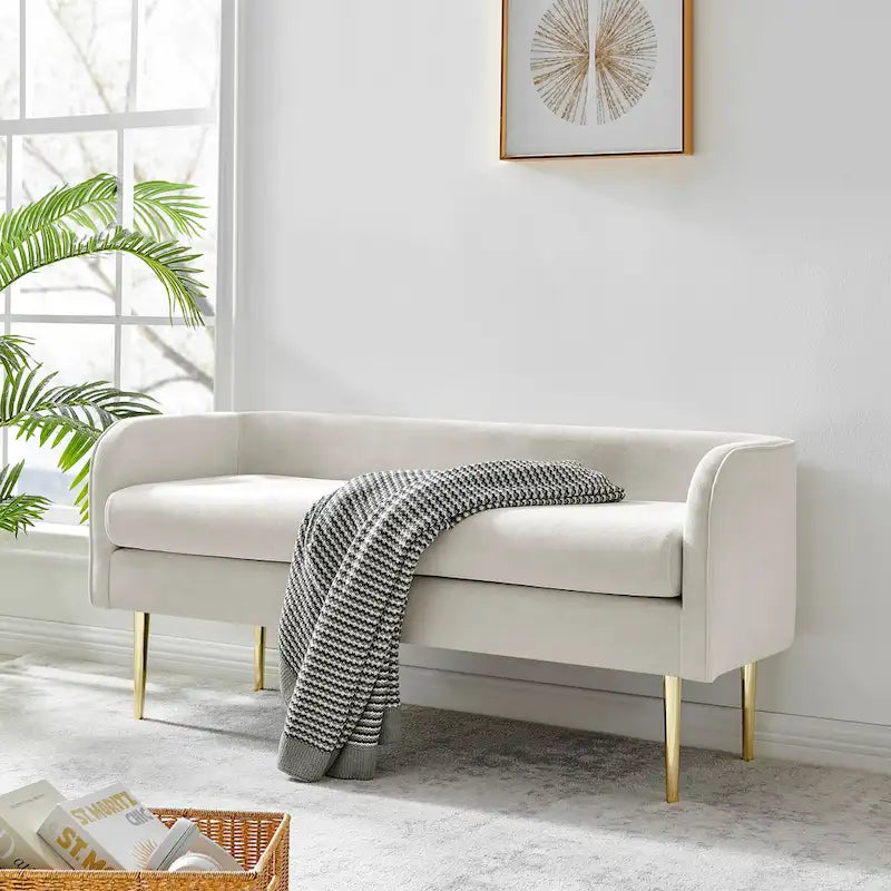 Marsha Velvet Bench
