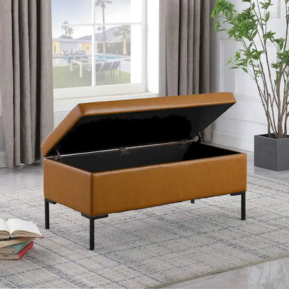 HomePop Storage Bench with Metal Legs