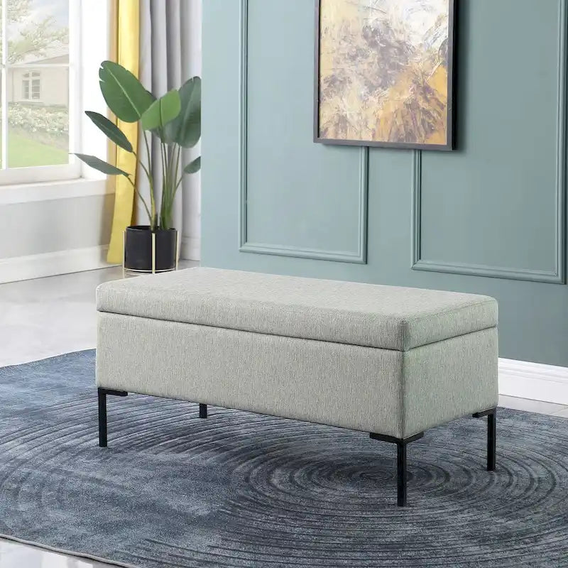 HomePop Storage Bench with Metal Legs
