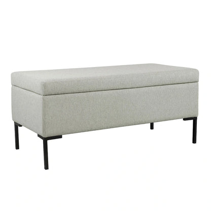 HomePop Storage Bench with Metal Legs