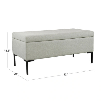 HomePop Storage Bench with Metal Legs
