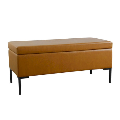 HomePop Storage Bench with Metal Legs