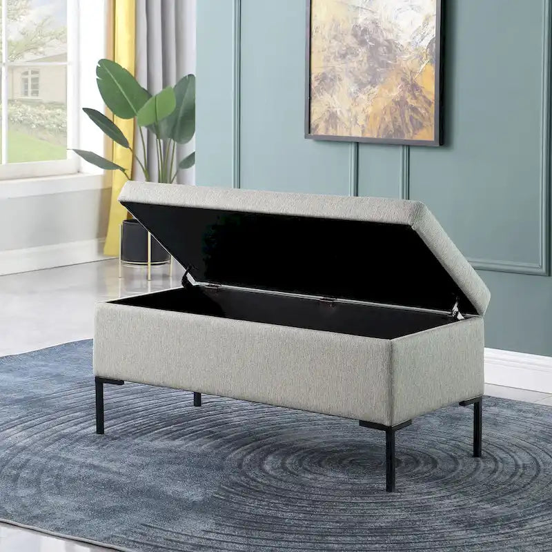 HomePop Storage Bench with Metal Legs