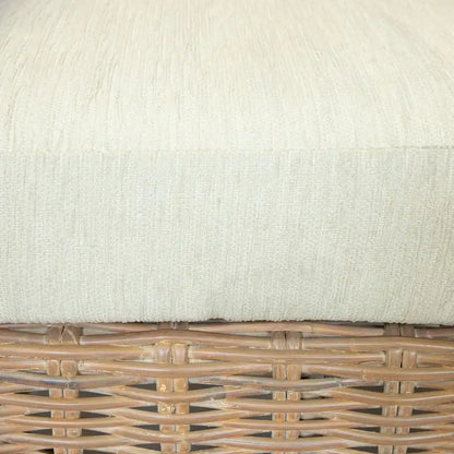 Furniture of America Lali Rustic Kubu Rattan Wicker Armchair