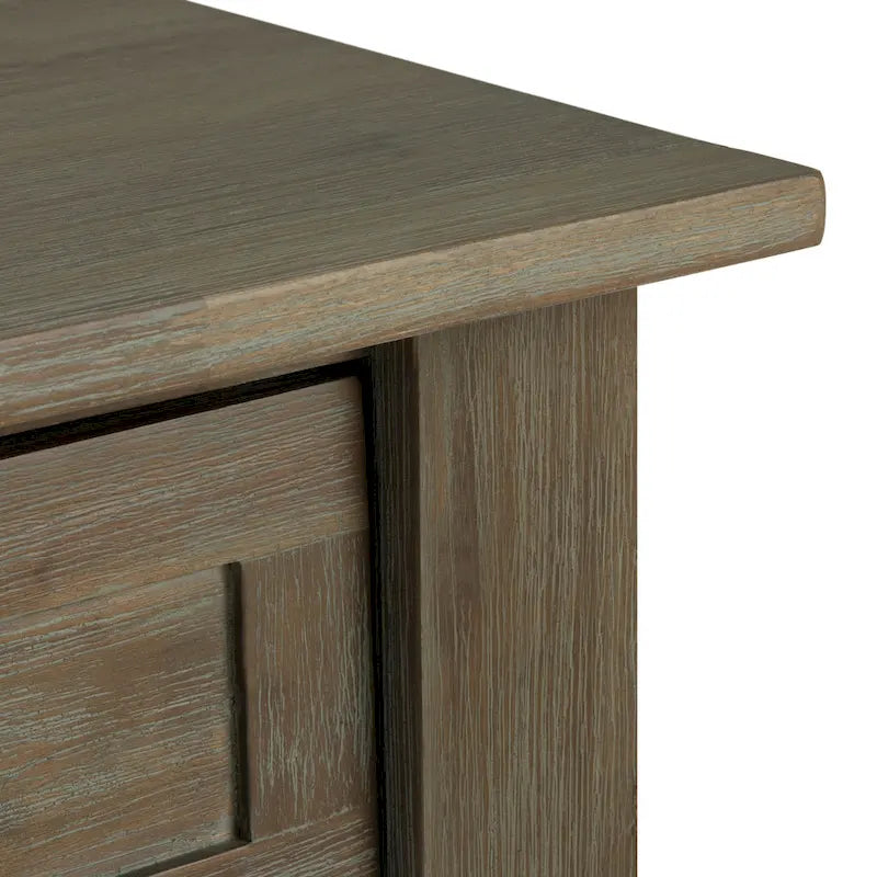 WYNDENHALL Garret SOLID ACACIA WOOD 22 inch Wide Square Rustic End Side Table - 22W x 22 D x 22 H