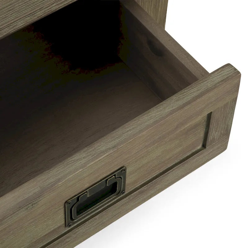 WYNDENHALL Garret SOLID ACACIA WOOD 22 inch Wide Square Rustic End Side Table - 22W x 22 D x 22 H