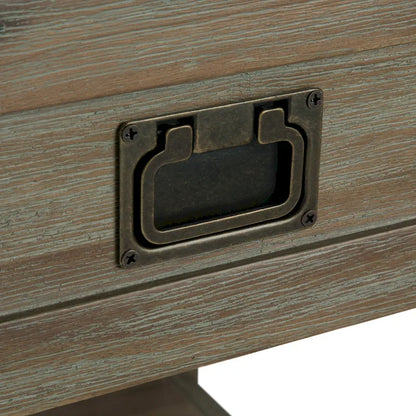 WYNDENHALL Garret SOLID ACACIA WOOD 22 inch Wide Square Rustic End Side Table - 22W x 22 D x 22 H