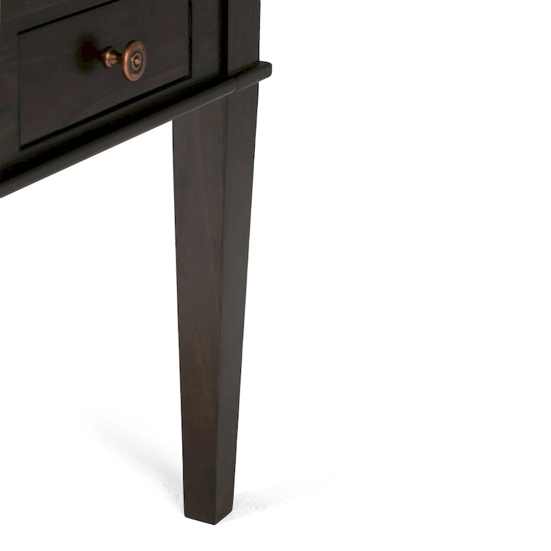 WYNDENHALL Sterling SOLID WOOD 18 inch Wide Square Transitional End Side Table - 18 W x 18 D x 20 H