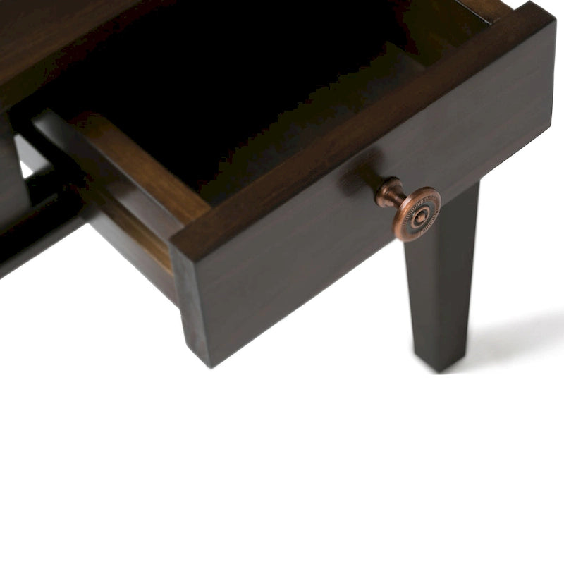WYNDENHALL Sterling SOLID WOOD 18 inch Wide Square Transitional End Side Table - 18 W x 18 D x 20 H