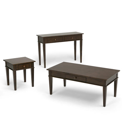 WYNDENHALL Sterling SOLID WOOD 18 inch Wide Square Transitional End Side Table - 18 W x 18 D x 20 H