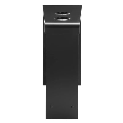 Narrow End Table with Charging Station - Side Table Nightstand with Storage, 2 Power Outlets & 2 USB Ports