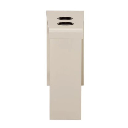 Narrow End Table with Charging Station - Side Table Nightstand with Storage, 2 Power Outlets & 2 USB Ports