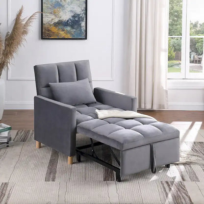 Multi-Functional Sleeper Chair with Pillow