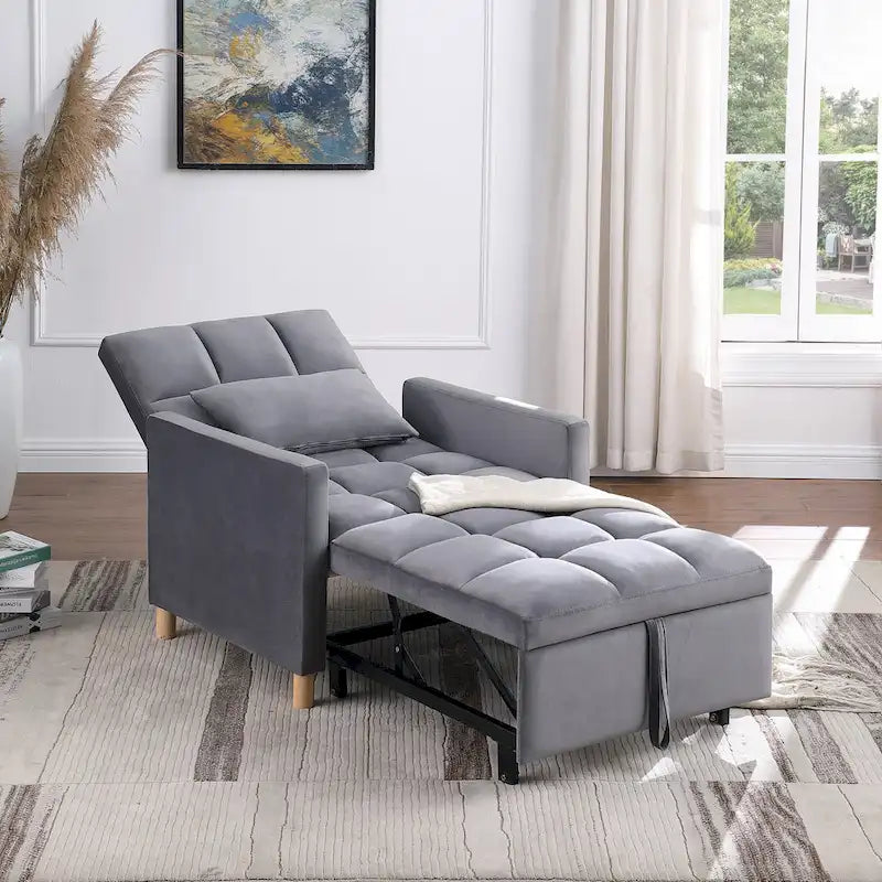 Multi-Functional Sleeper Chair with Pillow