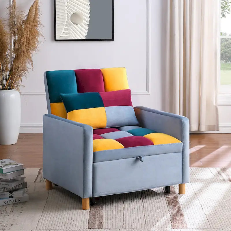 Multi-Functional Sleeper Chair with Pillow