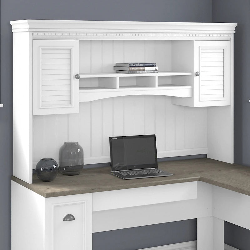 Fairview 60W Hutch for L Shaped Desk by Bush Furniture