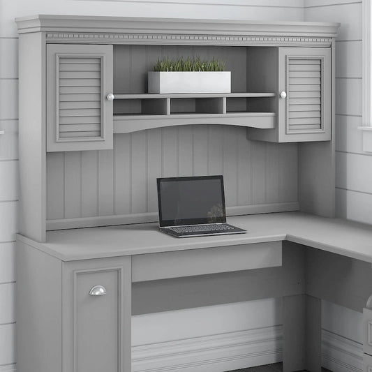 Fairview 60W Hutch for L Shaped Desk by Bush Furniture