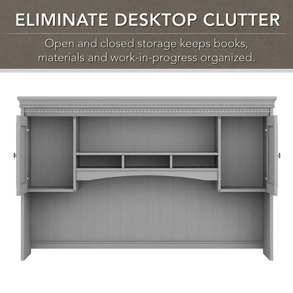 Fairview 60W Hutch for L Shaped Desk by Bush Furniture