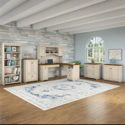 Fairview 60W Hutch for L Shaped Desk by Bush Furniture