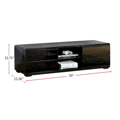 4 Drawers High Gloss Lacquer Coating TV Stand