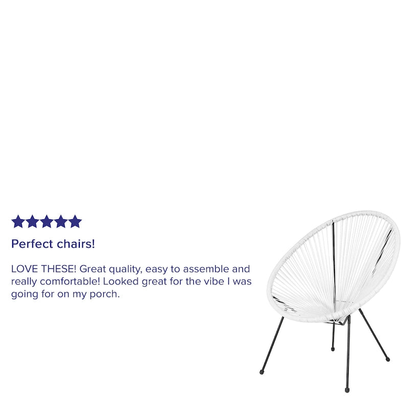 Rattan/ Bungee Papasan Lounge Chair