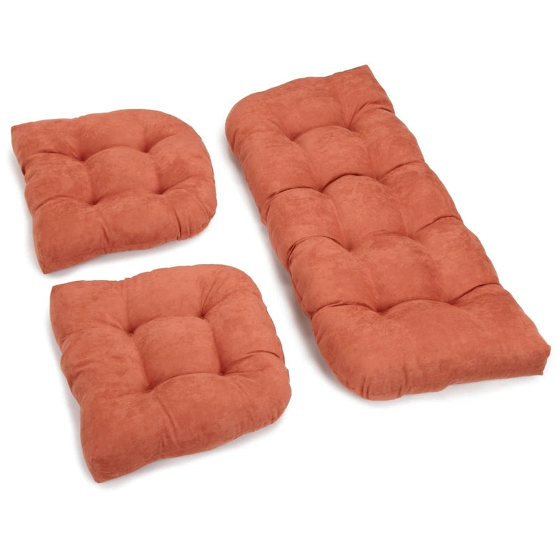 Microsuede 3-piece Indoor Settee Cushion Set