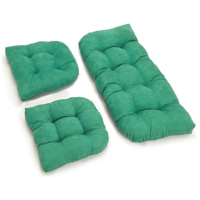 Microsuede 3-piece Indoor Settee Cushion Set