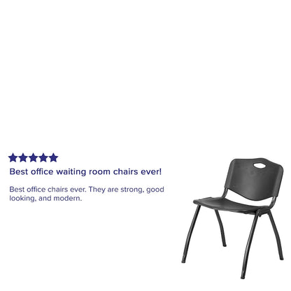 880 lb. Capacity Industrial Plastic Stack Chair with Carrying Handle