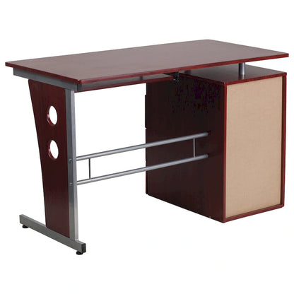 Pedestal 3-drawer Computer Desk with Keyboard Tray
