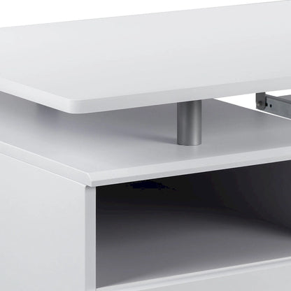 Pedestal 3-drawer Computer Desk with Keyboard Tray