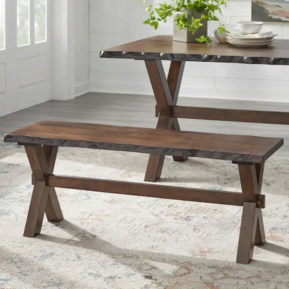 Simple Living Mandeville 6-piece Solid Wood Dining Set with Bench