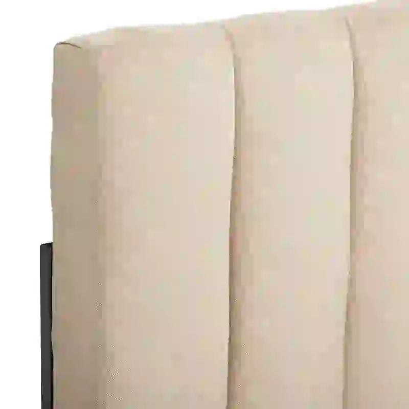 CorLiving King Size Helena Velvet Tufted Headboard