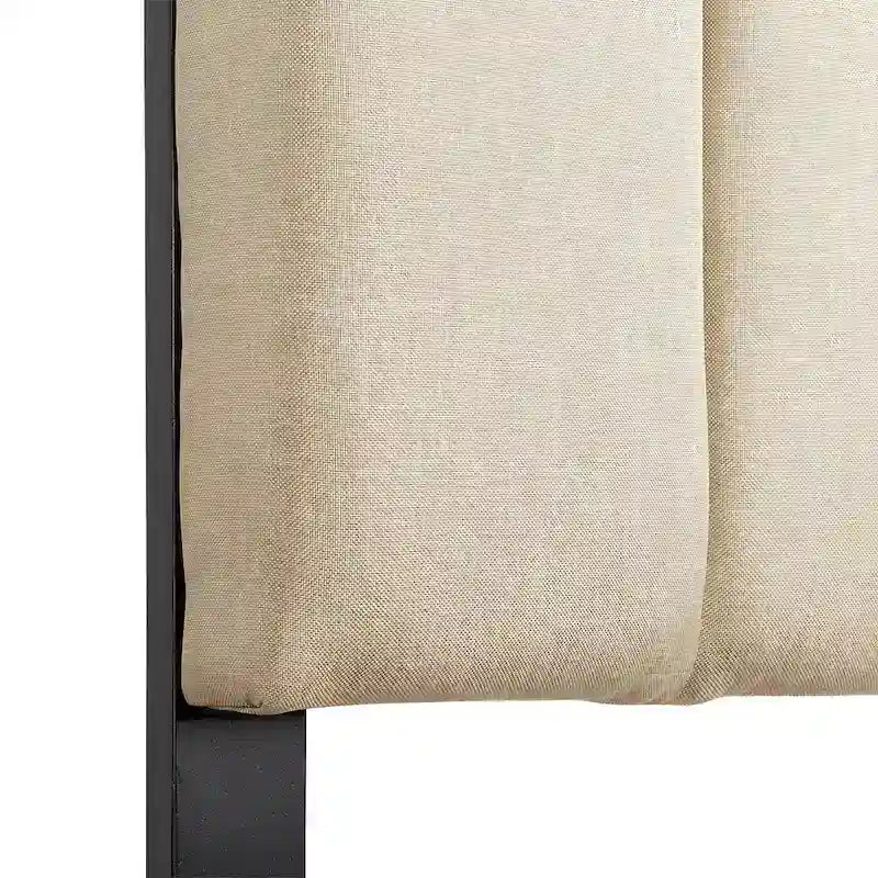 CorLiving King Size Helena Velvet Tufted Headboard