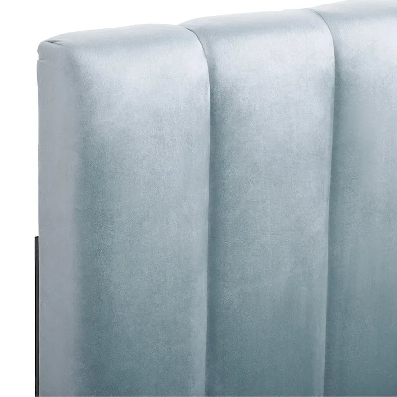 CorLiving King Size Helena Velvet Tufted Headboard
