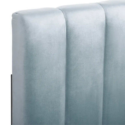CorLiving King Size Helena Velvet Tufted Headboard