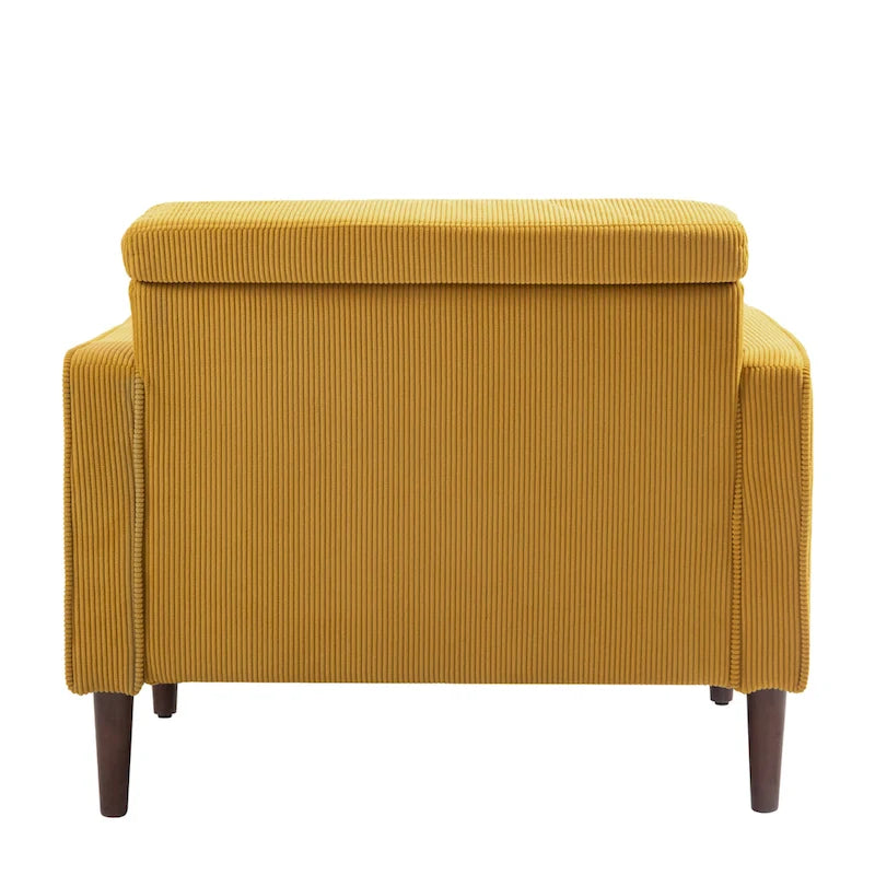 2 Set Modern Wide Armchair Corduroy Accent Chairs