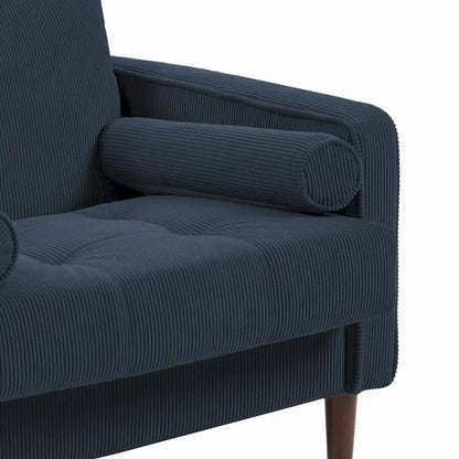 2 Set Modern Wide Armchair Corduroy Accent Chairs