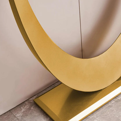 Modern Console Table, Exquisite shape design, Metal Frame with Adjustable foot pads for Entrance
