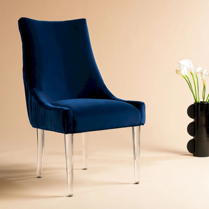 SAFAVIEH Couture Vesile Acrylic Leg Dining Chair - 22W x 28D x 38H