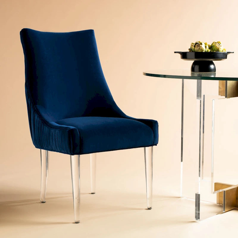 SAFAVIEH Couture Vesile Acrylic Leg Dining Chair - 22W x 28D x 38H