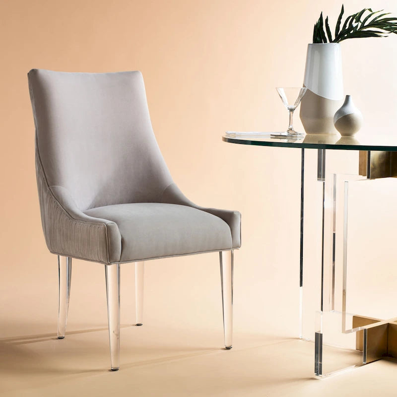SAFAVIEH Couture Vesile Acrylic Leg Dining Chair - 22W x 28D x 38H