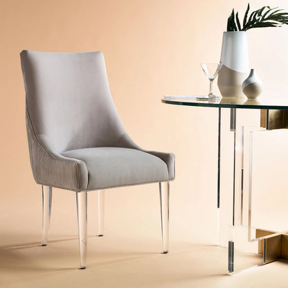 SAFAVIEH Couture Vesile Acrylic Leg Dining Chair - 22W x 28D x 38H