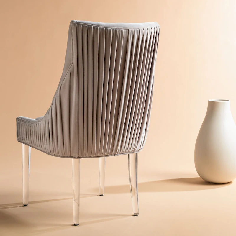 SAFAVIEH Couture Vesile Acrylic Leg Dining Chair - 22W x 28D x 38H