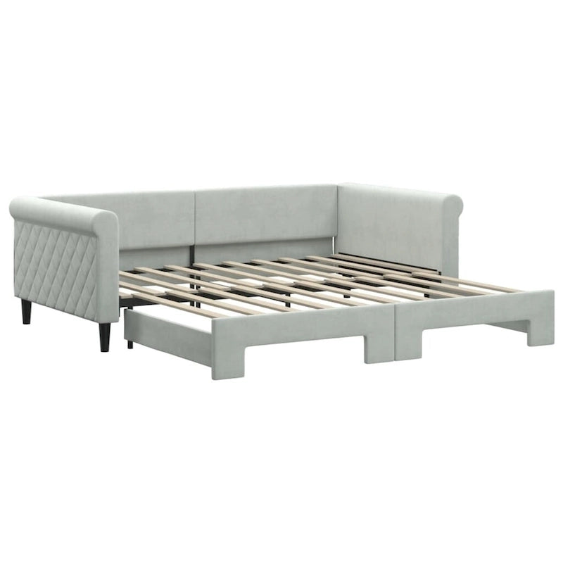 vidaXL Day Bed Upholstered Daybed Sofa Bed for Bedroom Living Room Velvet