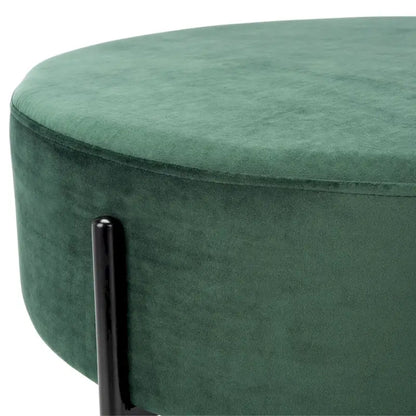SAFAVIEH Shianne Round Velvet Cocktail Ottoman